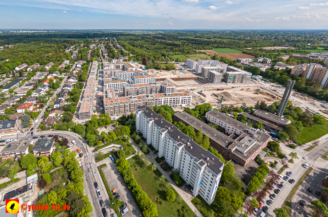 09.05.2023 - Baustelle Alexisquartier und Pandion Verde in Neuperlach